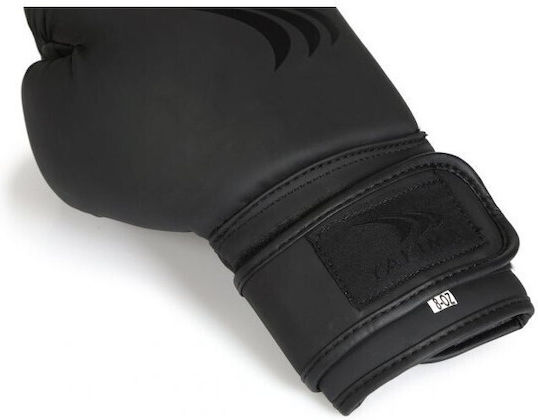 Yakimasport Sport Mars 8 Boxing Gloves made of Synthetic Leather for Match Black