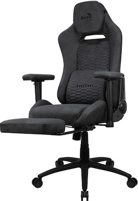 Aerocool Royal AeroSuede Καρέκλα Gaming Δερματίνης με Ρυθμιζόμενα Μπράτσα και Υποπόδιο Slate Grey