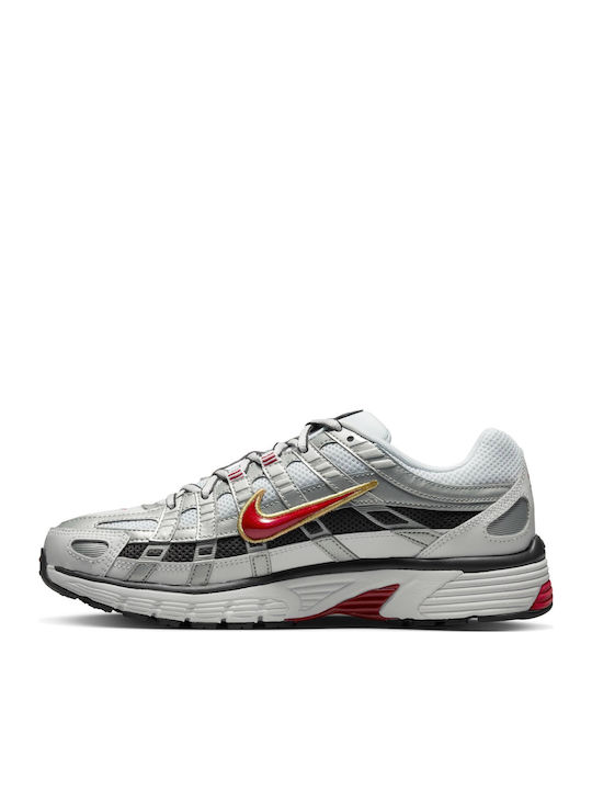 P-6000 Sneakers White / Metallic Gold / Varsity Red / Metallic Silver / Black
