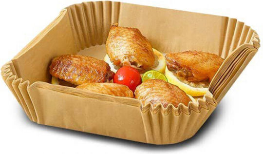 HomeVero Non-stick Papers for Air Fryer 20x20cm 50pcs