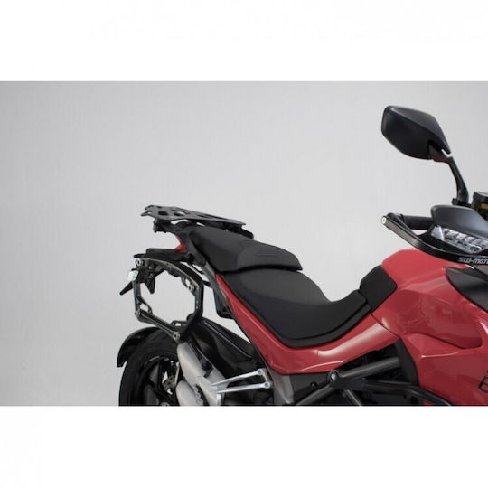 SW-Motech Trax Adv Σετ Πλαϊνές Βαλίτσες Μοτοσυκλέτας 45lt σε Ασημί Χρώμα