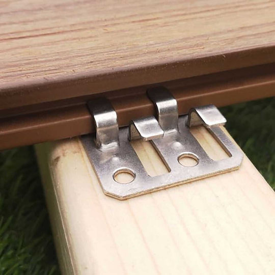 Showood Gelenkklemme für Gartenboden aus Metall 11.2x1cm 1Stück