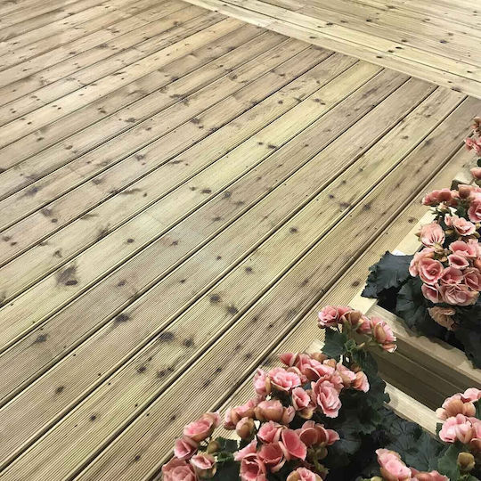 Polkky Дървен материал за градински под от Дървο 450x12бр 1бр
