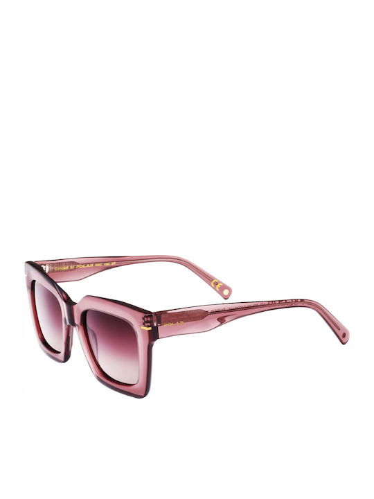 Polar Ochelari De Soare Roz Cu Ramă Din Plastic / Acetat Polar Ochelari De Soare Roz Cu Ramă Din Plastic / Acetat