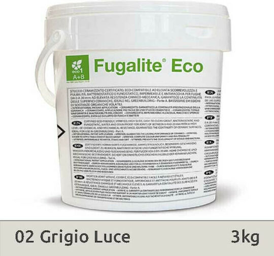 Kerakoll Fugalite Eco 0-10mm Tile Joint Filler 02 Light Grey 3kg