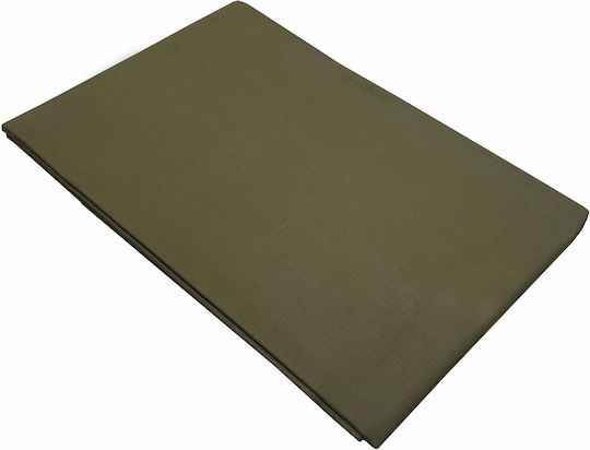 Le Blanc Cotton Line Σεντόνι Διπλό με Λάστιχο 150x200+20εκ. Χακί