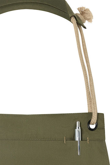 Karlowsky Ποδιά Kellner Ganzkörper Khaki