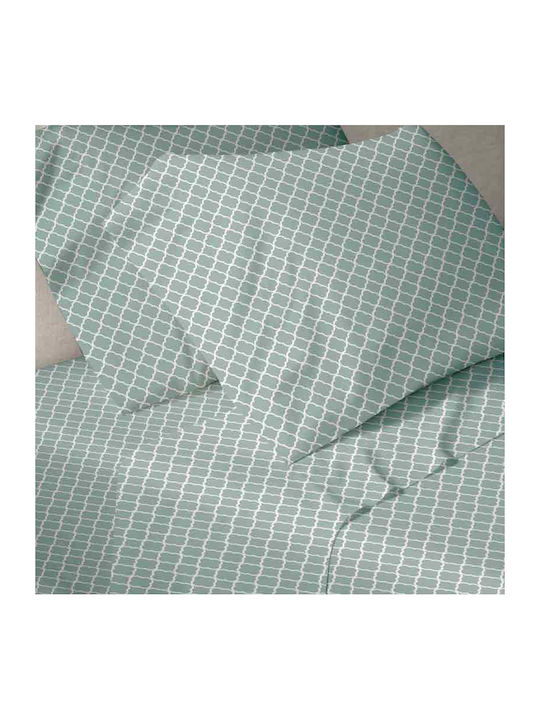 Sunshine Sheet Sets Double 200x250cm. Aqua 4pcs