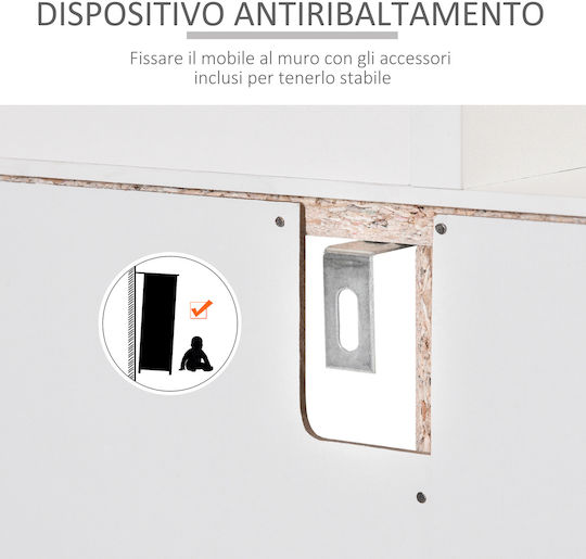 Επιδαπέδιο Ντουλάπι Λευκό 90x40x120εκ.