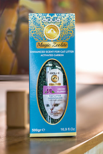 Aqua Pet Magic Zeolite Scented Cat Toilet Orchid Flower 1pcs 500gr