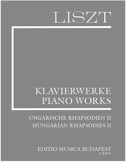 Editio Musica Budapest Liszt Hungarian Rhapsodies Ii за Пиано