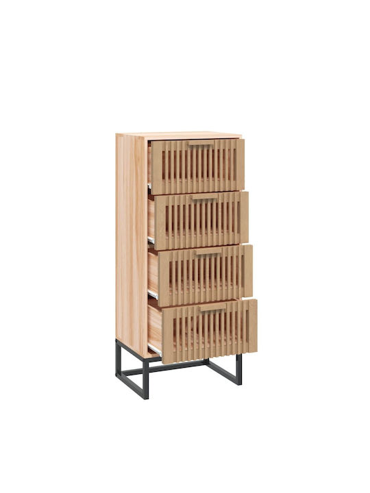 Drawers Storage Solid Wood L40xW30xH95cm