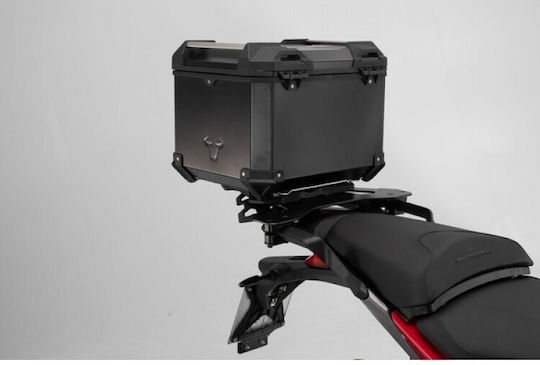 SW-Motech Trax Adv Motorcycle Top Case Aluminum 38L Black