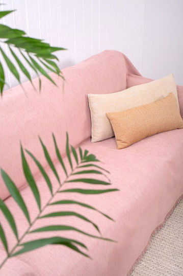Naf Naf 358/21 Three-Seater Sofa Throw Chenille 180x300cm Powder