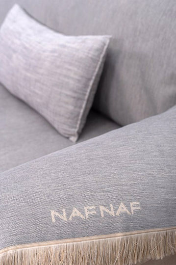 Naf Naf 358-78 Three-Seater Sofa Throw Chenille 180x300cm Gray