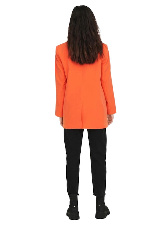 Only Lang Damen Blazer Orange