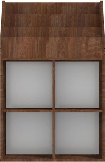 Детски Рафт За Стена Кафяв 71x30x114см