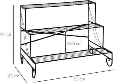 Outsunny 845-575 Turnul de plante Metalic