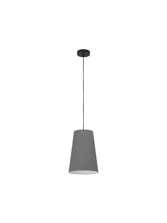 Eglo Petrosa Pendant Light Single-Light Bell for Socket E27 Gray