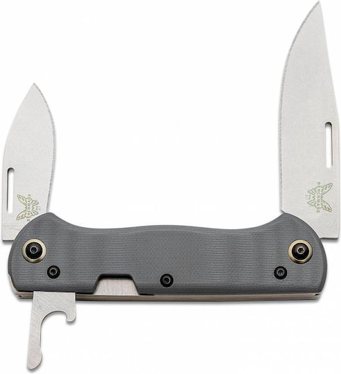 Benchmade Weekender Taschenmesser Grau mit Scheide
