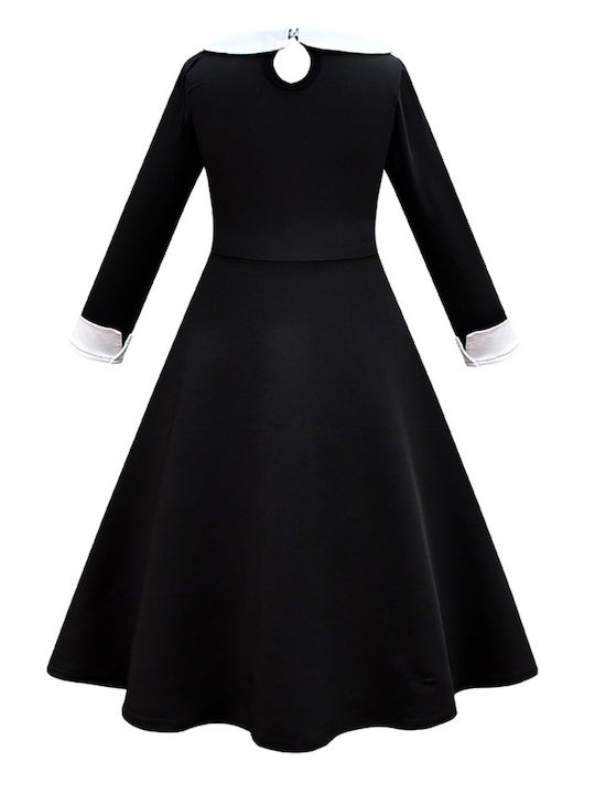 Kinder Karnevalskostüm Wednesday Addams Schwarze Edition