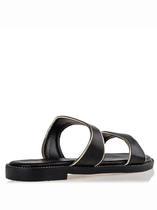 Envie Shoes Women's Flat Sandals in Black Color