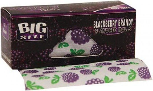 Juicy Jays Blackberry Brandy Zigarettenpapierrolle mit Kegelspitzen 5m 1Stück