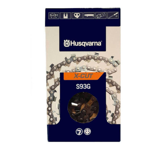 Husqvarna X-CUT 50 Kettensägekette mit Teilung 3/8", Treibgliedstärke .050"-1.3mm & Anzahl der Treibglieder 50Translate to language 'German' the following specification unitfor an e-commerce site in the category 'Chainsaw Chains '.Reply with translation only.E