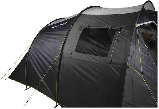 High Peak Χειμερινή Σκηνή Camping Τούνελ Πράσινη με Διπλό Πανί για 4 Άτομα 435x240x180εκ.