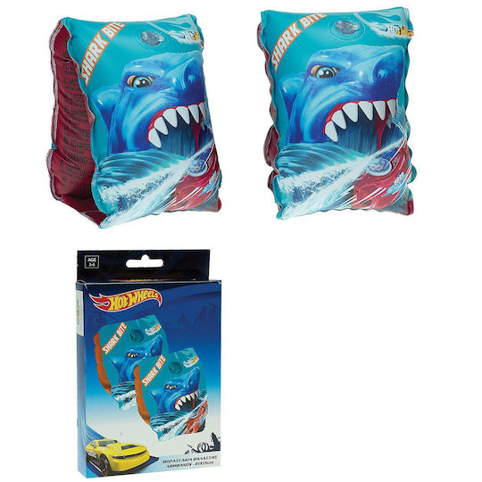 Gim Hot Wheels Μπρατσάκια Κολύμβησης 3-6 ετών Hot Wheels 21x15εκ. Μπλε