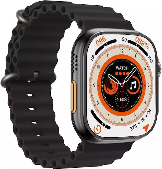 XO M8 Pro Smartwatch με Παλμογράφο (Μαύρο)