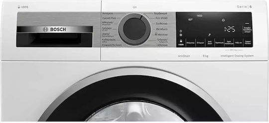 Bosch Πλυντήριο Ρούχων 9kg με Τεχνολογία Ατμού 1400 Στροφών Iron Assist WGG244F0GR
