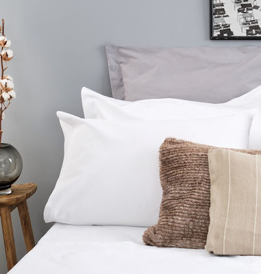 Blanc de Blanc Hotel Pillowcase from Cotton & Polyester 50x70cm.