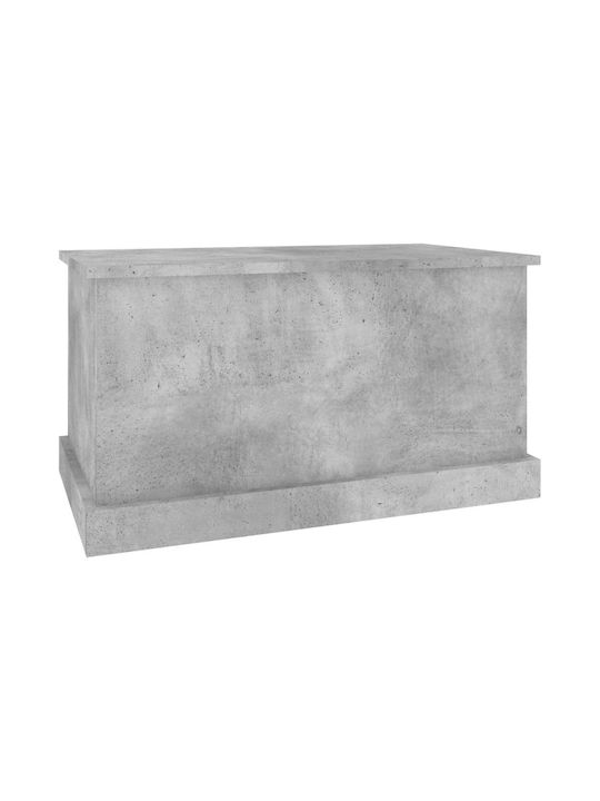 vidaXL Wooden Storage Box with Lid Gray 70x40x38cm