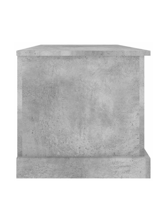vidaXL Wooden Storage Box with Lid Gray 70x40x38cm
