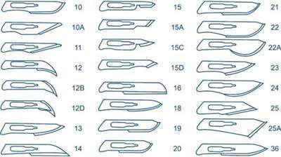 Medical Scalpel with Handle No15 15NS 10 Pieces