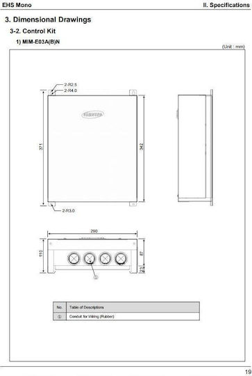 Samsung Wärmepumpe 12kW Einphasig 65°C Monoblock