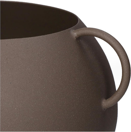 ArteLibre Übertopf Metall Braun 19.5x19.5x17εκ.
