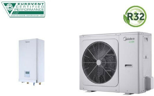 Midea Αντλία Θερμότητας 12.1kW Τριφασική 60°C Split