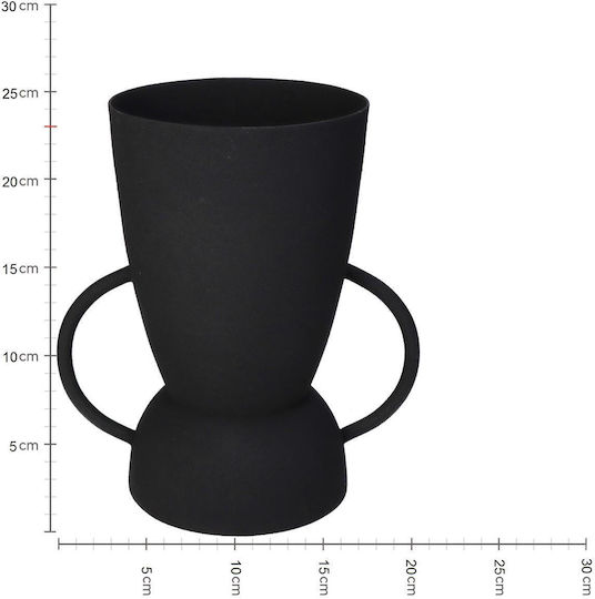 ArteLibre Übertopf Metall Schwarz 20x20x23εκ.