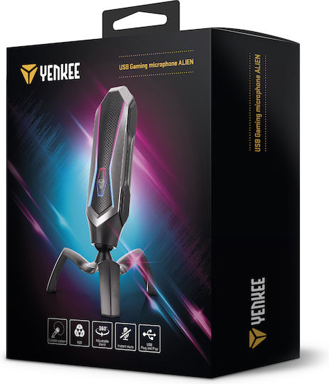 Yenkee ΥMC 1060 Alien Μικρόφωνο USB Επιτραπέζιο