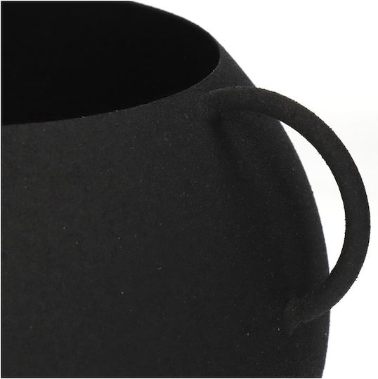 ArteLibre Übertopf Metall Schwarz 19.5x19.5x17εκ.