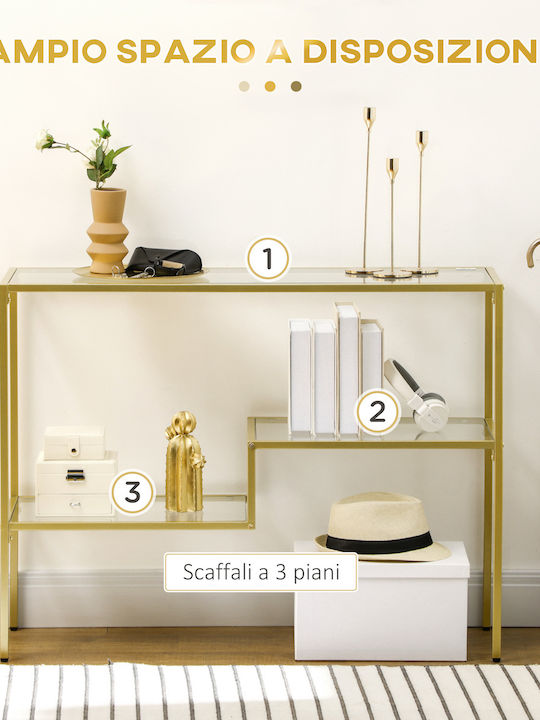 Konsole Goldenes L100xB32xH76cm