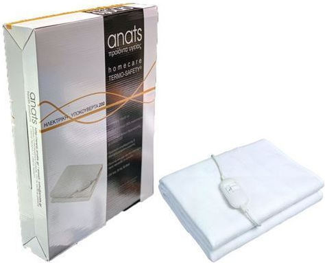 Anats Termosafety 200 Pătură electrică și protecție saltea Alb 60W 90cmx150cm