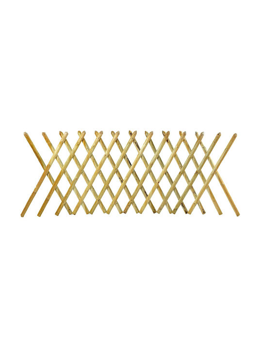Trellis Pliabil De Grădină Din Lemn Cu Design În Grilă Romb Bej 60x100cm