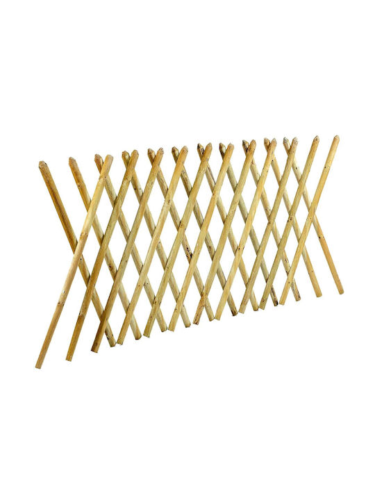 Trellis Pliabil De Grădină Din Lemn Cu Design În Grilă Romb Bej 60x100cm
