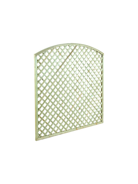 Spalier Garten Bogen (6x6) aus Holz mit Rautenförmigem Gitter in Beige Farbe 90x90cm 1Stück