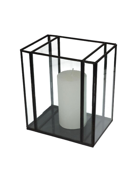 ArteLibre Κηροπήγιο Μεταλλικό σε Μαύρο Χρώμα 18x13x21εκ.