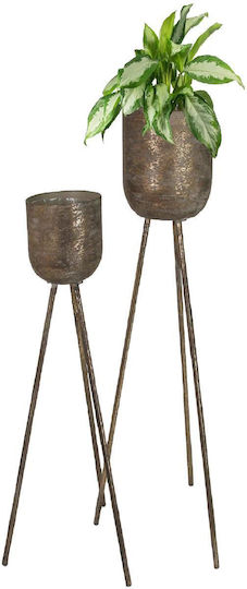 ArteLibre Plant Pot Metal Brown