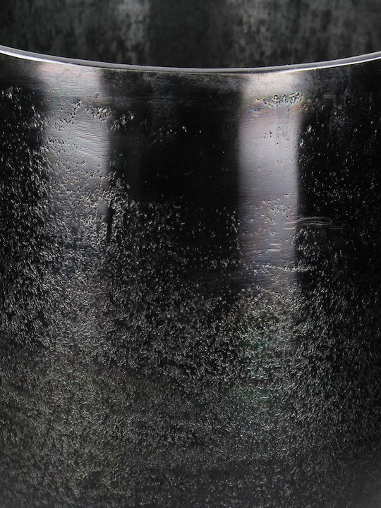 ArteLibre Planter Aluminum Black with Stand 24x24x34cm.